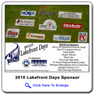 2010 Lakefront Days Sponsor