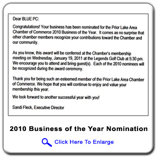 2010 Business of the Year Nomination